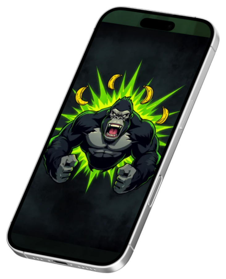 Gorillionaire — гра на екрані 3D iPhone